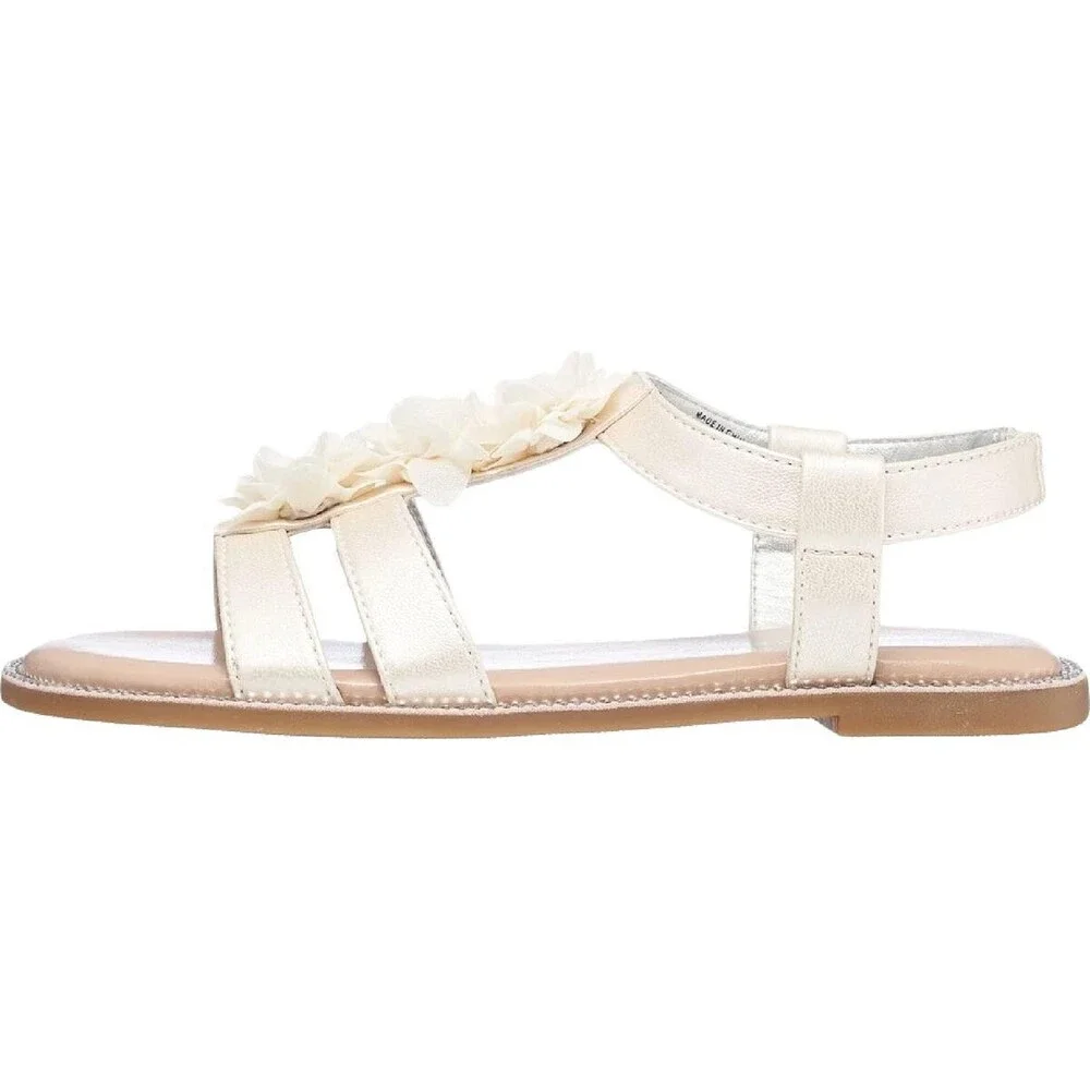 Kenneth Cole Brianne Fiore KCN004 Sandal Girls 1 Beige Open Toe Slingback KHD777